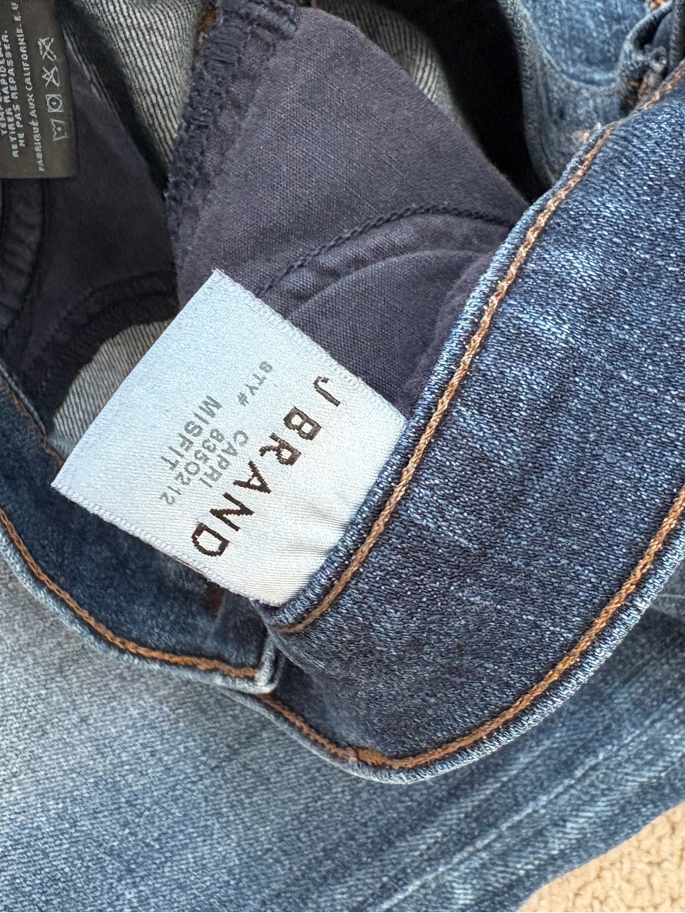 J Brand Misfit Capri Jeans Size 25 - Picture 5 of 9